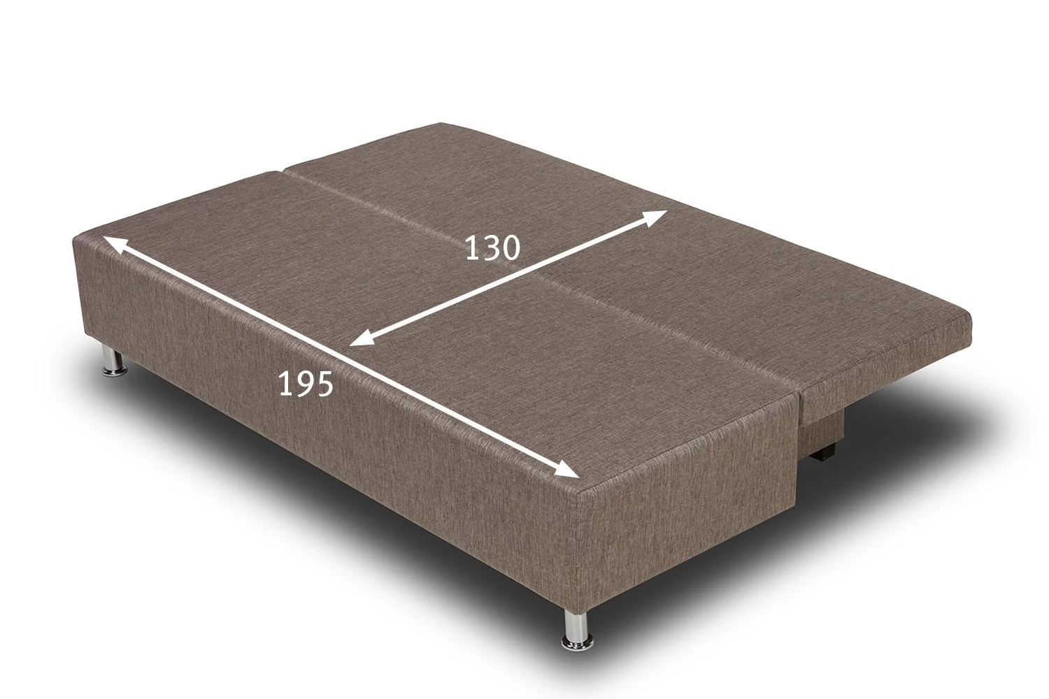 Elegant Divan-karavot Parma jigarrang rangda: Shinam uy uchun ideal yechim