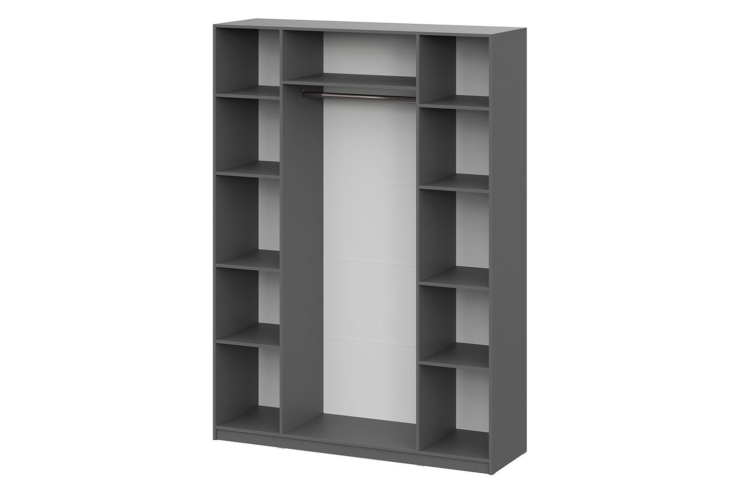 Shkaf SHK 5 / 80,1 x 260 x 50,6 / 2 eshik / qora