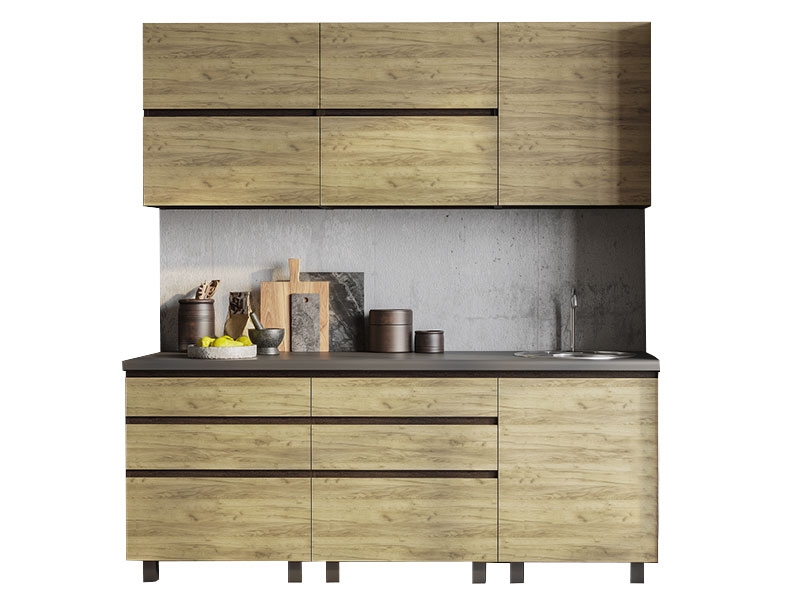 Oshxona to'plami 'Loft-Wenge', to'g'ri, 2,0 m, sunta