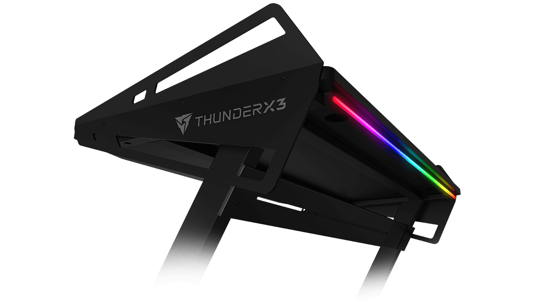 ThunderX3 AD3 HEX o'yin stoli, qora