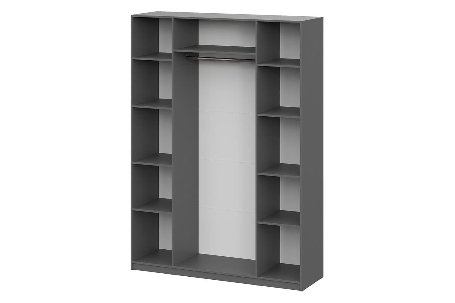 Shkaf SHK 5 / 80,1 x 260 x 50,6 / 2 eshik / qora