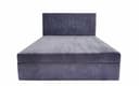 Atlant bed with lifting mechanism, 160x200, velour