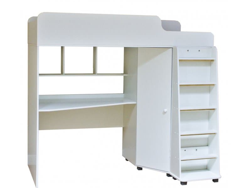 Детская кровать-чердак 'Мечтатель' с рабочей зоной